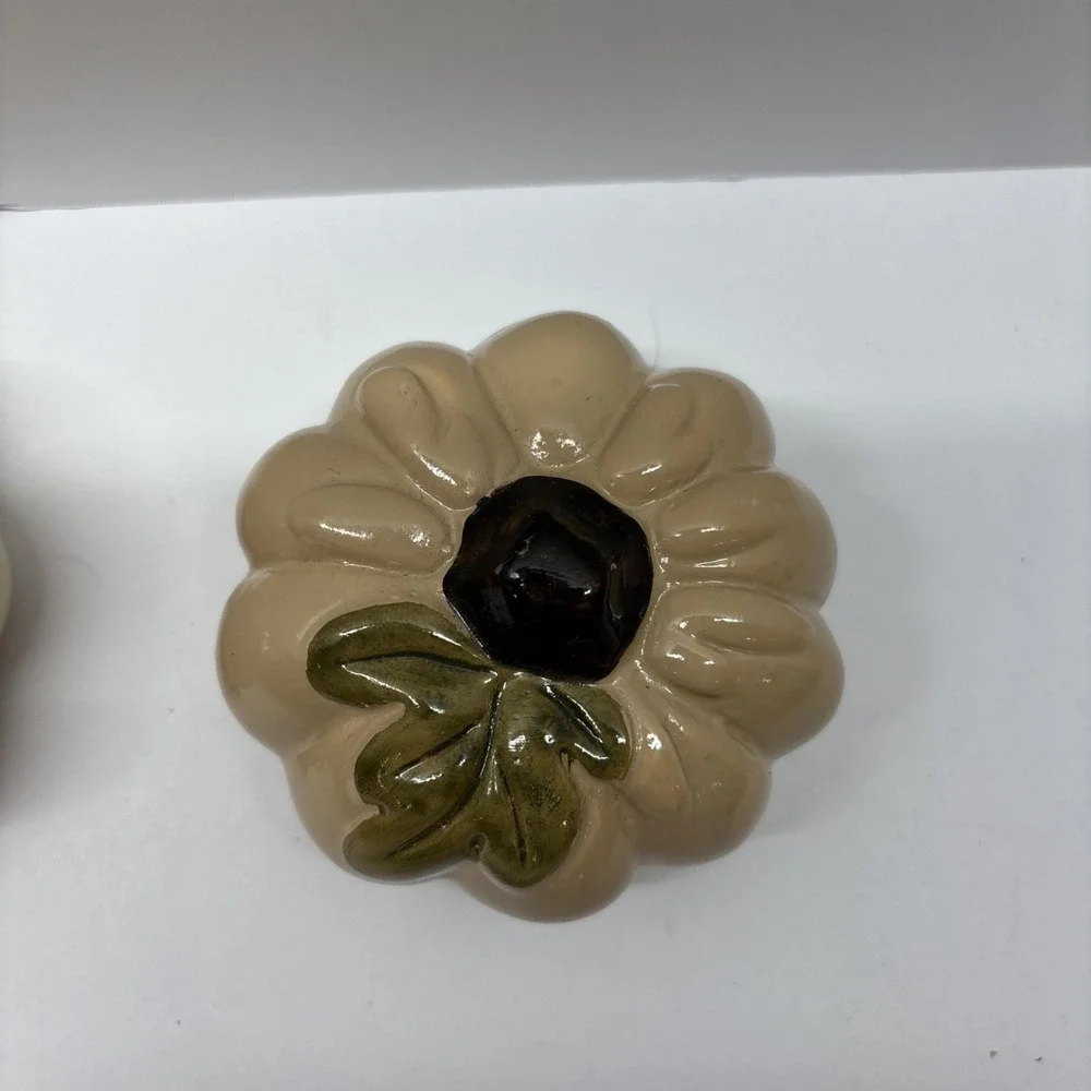 Set Of‎ 3 Ceramic Pumpkins Fall Decor